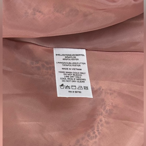 Women’s Adrianna Papell Lovely Floral Pink White Jeweled Nylon Polyester Size 6 - Picture 6 of 6